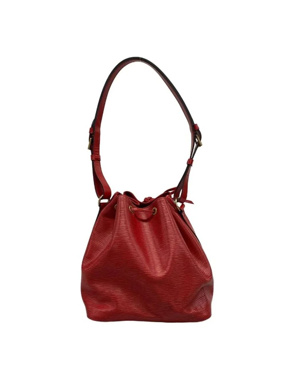 Louis Vuitton Shoulder Bag Epi Petite Noe Castilian Red Leather
